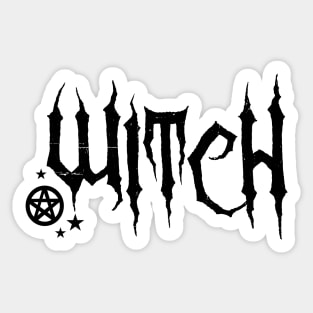 Witch and Penatcle Sticker